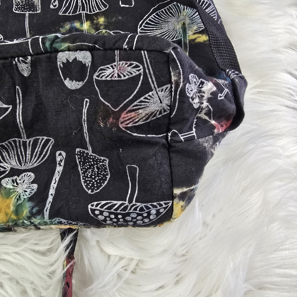 The Collection Royal Mushroom Tie Dye Hippie Boho Festival Backpack - Picture 6 of 13